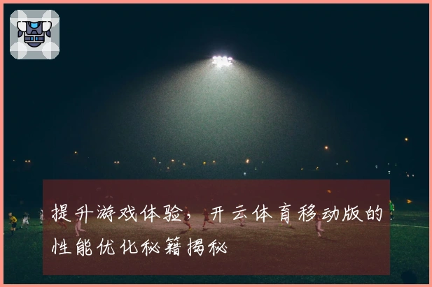 提升游戏体验，开云体育移动版的性能优化秘籍揭秘