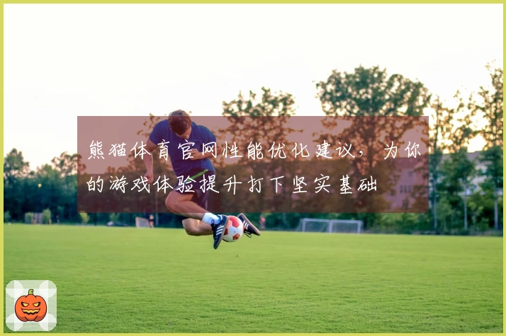 熊猫体育官网性能优化建议，为你的游戏体验提升打下坚实基础